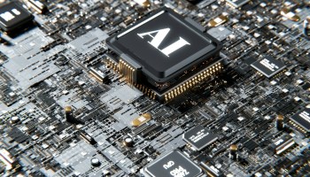 a computer chip with the letter a on top of it