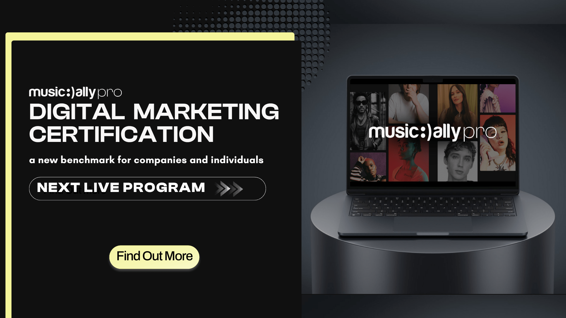 Graphic with the text Digital Marketing Certification