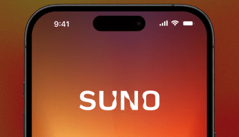 Suno logo on a mobile phone screen